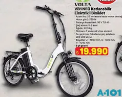 VOLTA VB1 NEO KATLANABİLİR ELEKTRİKLİ BİSİKLET